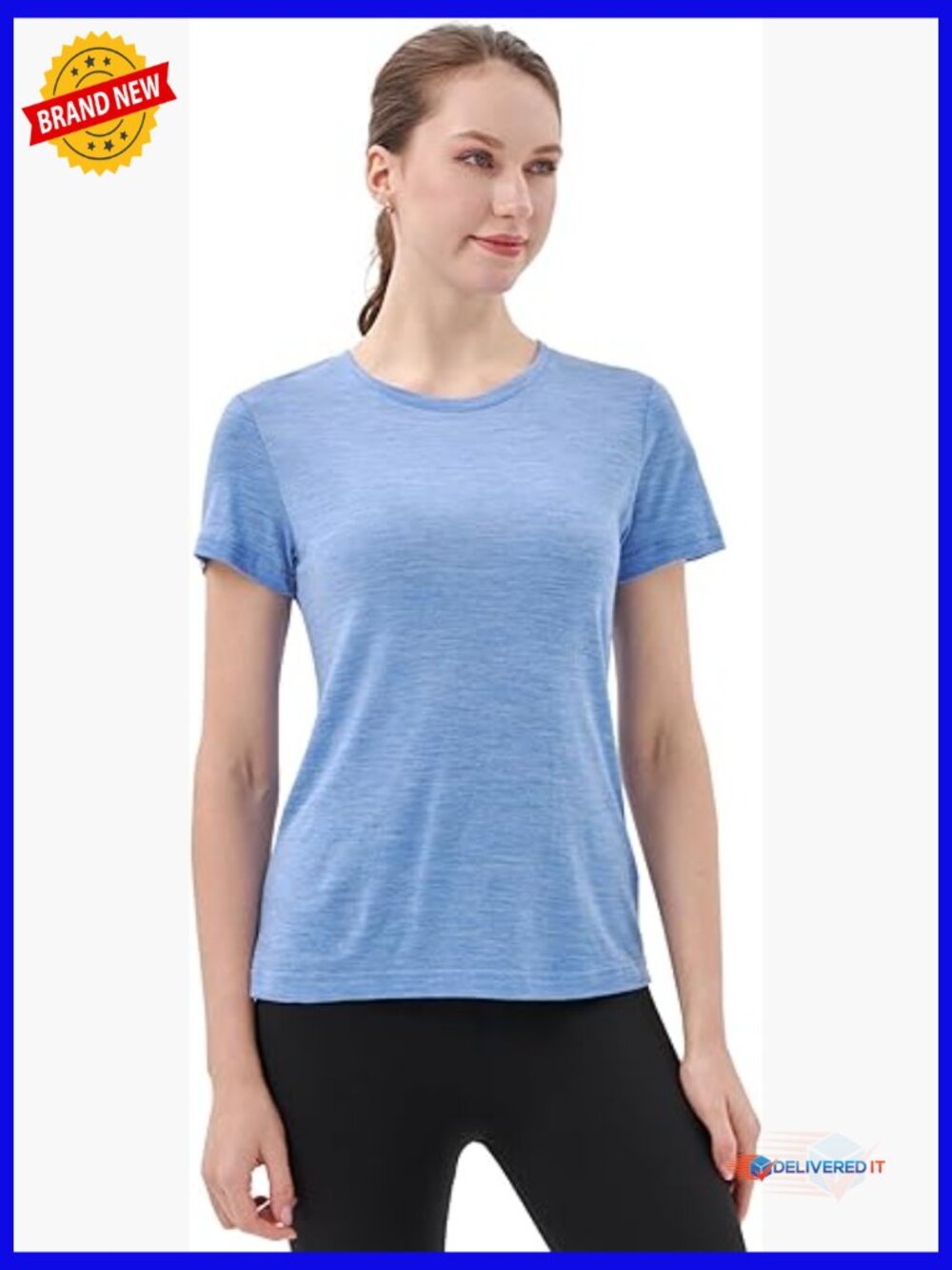 100% Merino Wool Crew Neck Tee - Short Sleeve Base Layer for Hiking Travel